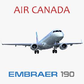 Embraer ERJ-190 Air Canada model